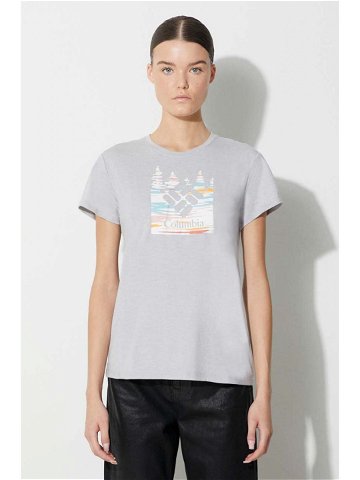 Sportovní tričko Columbia Sun Trek šedá barva 1931753