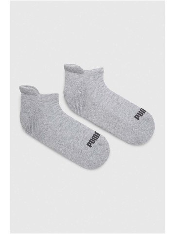 Ponožky Puma dámské šedá barva