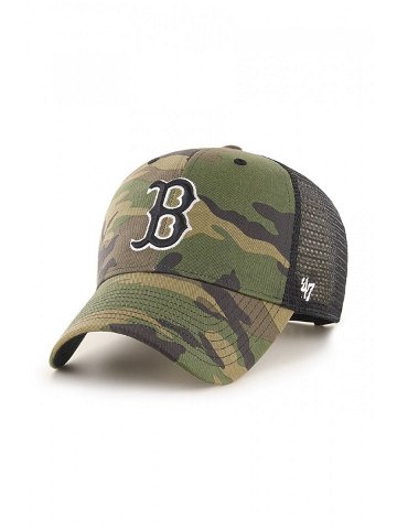 Čepice 47brand Boston Red Sox zelená barva vzorovaná