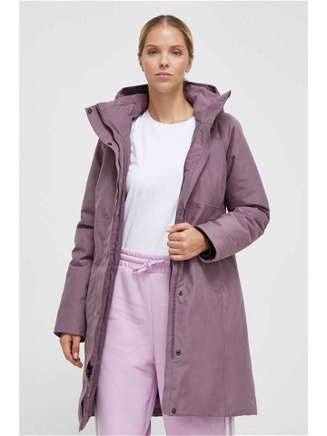 Péřová bunda Marmot Chalsea dámská fialová barva zimní