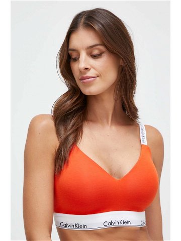 Podprsenka Calvin Klein Underwear oranžová barva 000QF7060E