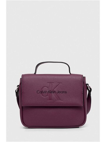 Kabelka Calvin Klein Jeans fialová barva K60K610829