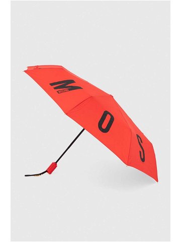 Deštník Moschino červená barva 8911 OPENCLOSEA