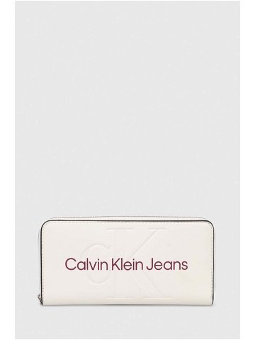 Peněženka Calvin Klein Jeans bílá barva K60K607634