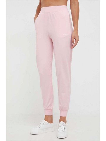 Kalhoty HUGO růžová barva 50490578
