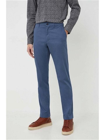 Kalhoty Tommy Hilfiger Denton pánské tmavomodrá barva ve střihu chinos
