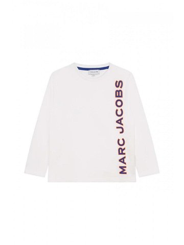 Dětská bavlněná košile s dlouhým rukávem Marc Jacobs bílá barva s potiskem