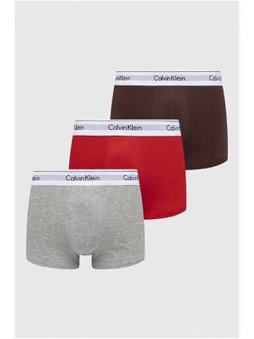 Boxerky Calvin Klein Underwear 3-pack pánské červená barva 000NB2380A
