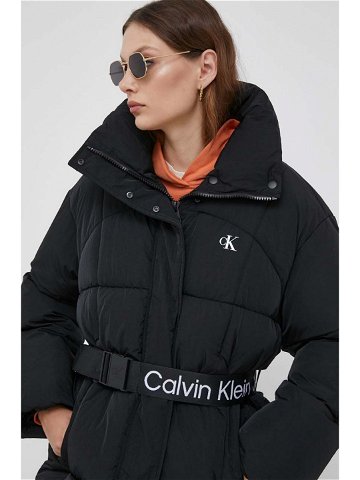 Bunda Calvin Klein Jeans dámská černá barva zimní
