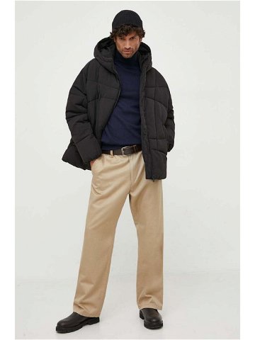 Bunda Calvin Klein Jeans pánská černá barva zimní
