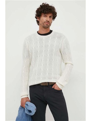 Kašmírový svetr Polo Ralph Lauren pánský béžová barva