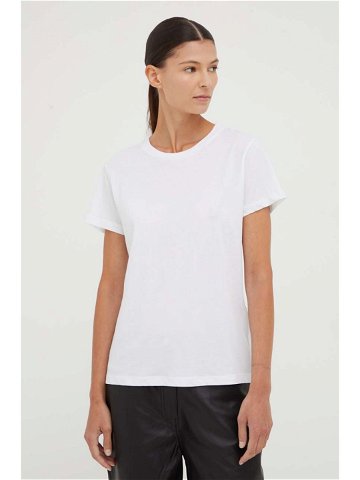 Bavlněné tričko Samsoe Samsoe SOLLY bílá barva F00012050