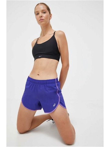 Běžecké šortky Asics Icon fialová barva medium waist
