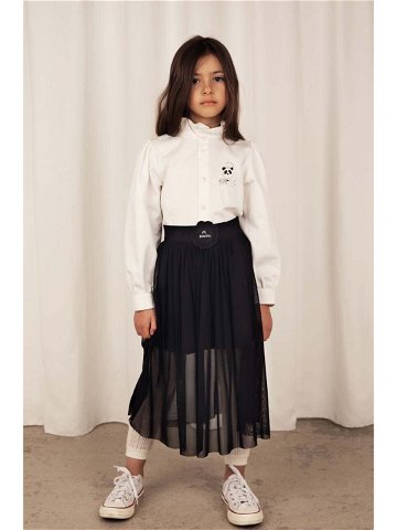 Dětská bavlněná košile Mini Rodini bílá barva