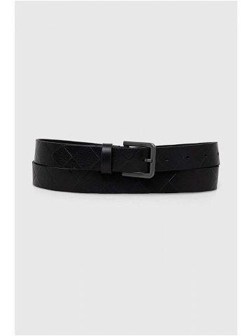 Kožený pásek Calvin Klein dámský černá barva