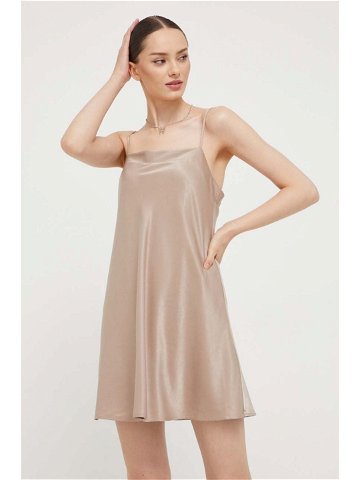 Šaty Abercrombie & Fitch béžová barva mini