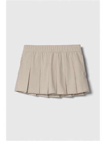 Dětská sukně Abercrombie & Fitch béžová barva mini áčková