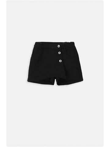 Dětská riflová sukně Coccodrillo černá barva mini áčková