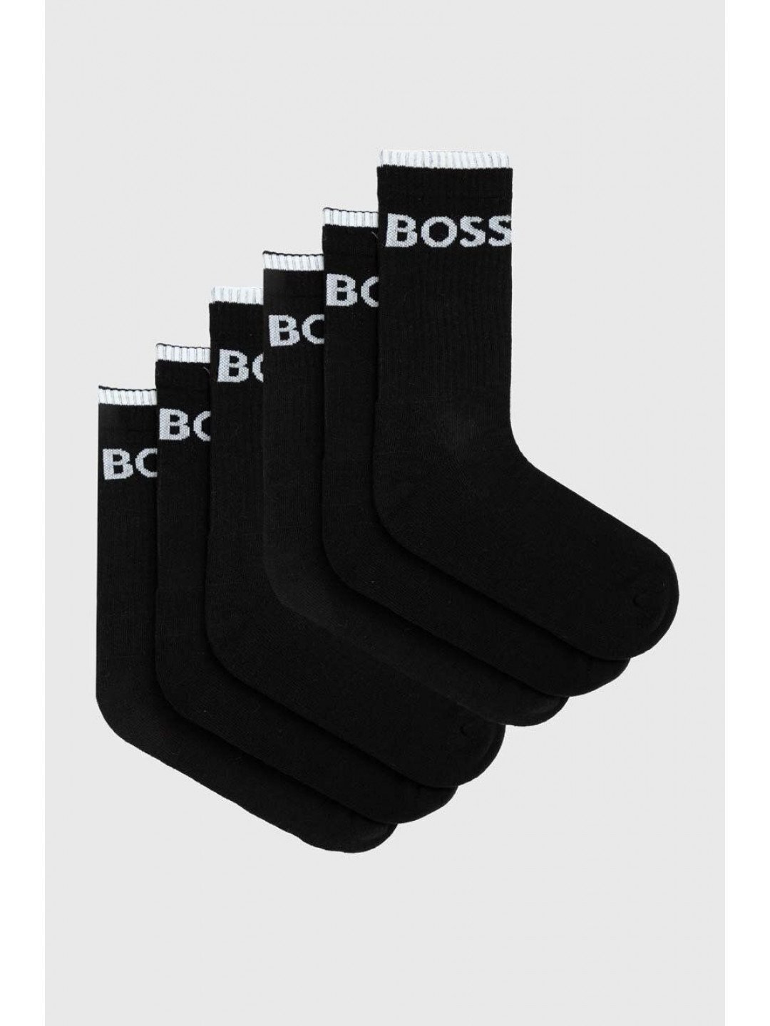 Ponožky BOSS 6-pack pánské černá barva 50510168