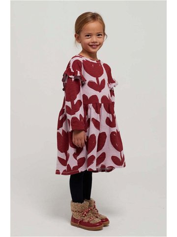 Dětské bavlněné šaty Bobo Choses fialová barva mini
