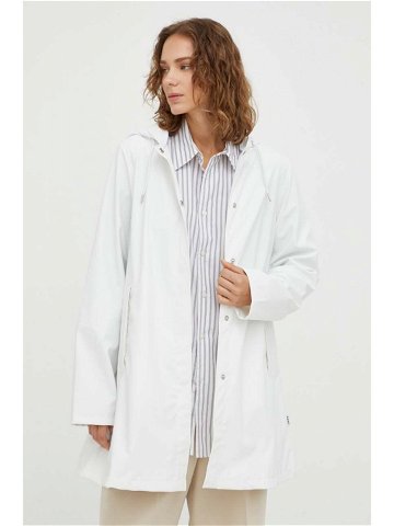 Nepromokavá bunda Rains 18050 Jackets dámská bílá barva přechodná