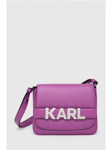 Kabelka Karl Lagerfeld fialová barva