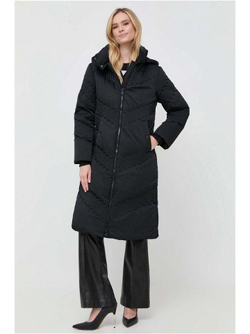 Péřová bunda Guess dámská černá barva zimní