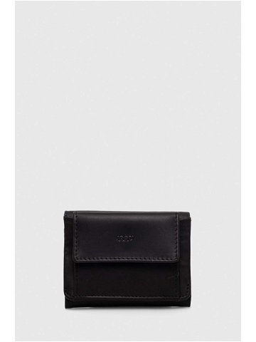 Kožená peněženka Joop černá barva