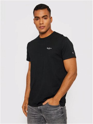 Pepe Jeans T-Shirt Original Basic 3 N PM508212 Černá Slim Fit