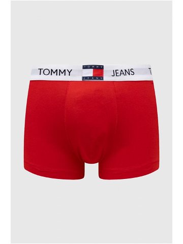 Boxerky Tommy Jeans pánské červená barva