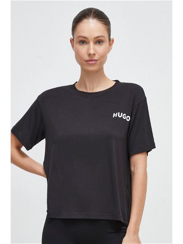 Tričko HUGO černá barva 50490707