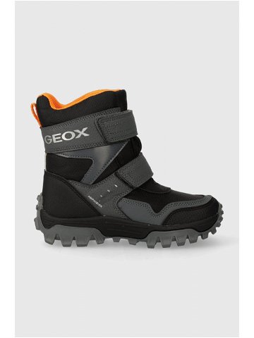Dětské zimní boty Geox J36FRC 0FUCE J HIMALAYA B ABX černá barva