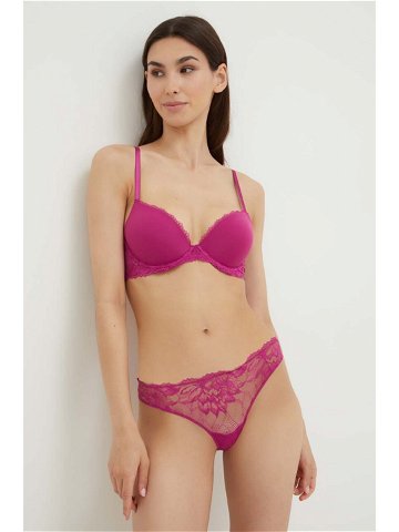 Podprsenka Calvin Klein Underwear fialová barva 000QF6394E