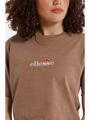Bavlněné tričko Ellesse hnědá barva SGM14013-PINK