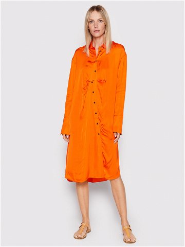 Herskind Košilové šaty Barba 4422370 Oranžová Oversize