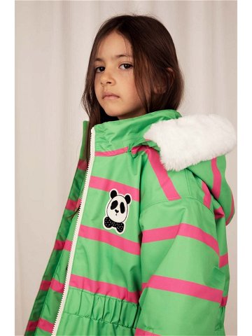 Dětská bunda Mini Rodini zelená barva