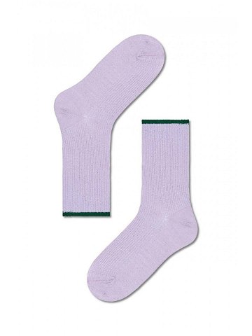 Ponožky Happy Socks Mariona Crew Sock dámské fialová barva