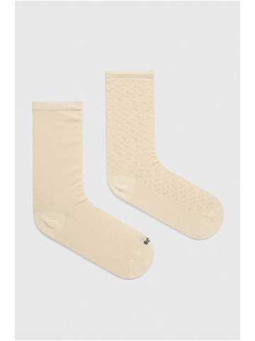 Ponožky BOSS 2-pack dámské béžová barva 50502105
