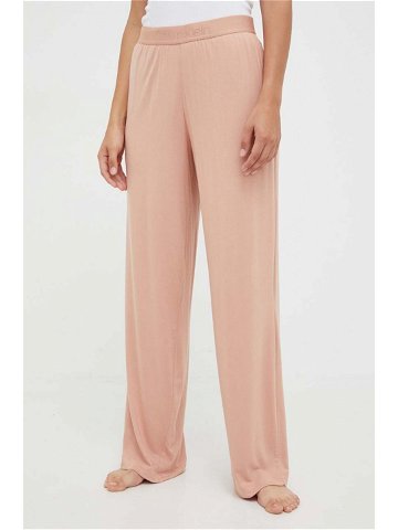 Pyžamové kalhoty Calvin Klein Underwear dámské růžová barva