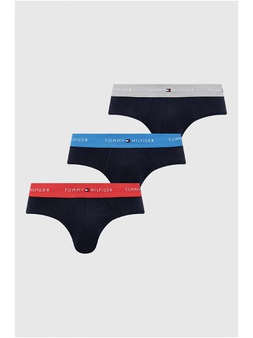 Spodní prádlo Tommy Hilfiger 3-pack pánské tmavomodrá barva