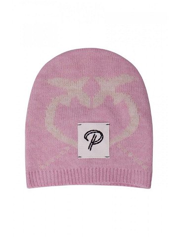 Dětská čepice s příměsí vlny Pinko Up růžová barva z tenké pleteniny
