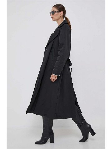 Bunda Calvin Klein Jeans dámská černá barva přechodná oversize