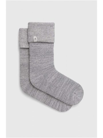 Ponožky Calvin Klein dámské šedá barva