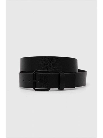 Kožený pásek Calvin Klein pánský černá barva K50K509955