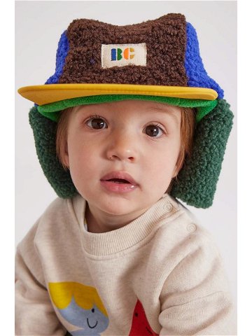 Dětska čepice Bobo Choses zelená barva z husté pleteniny