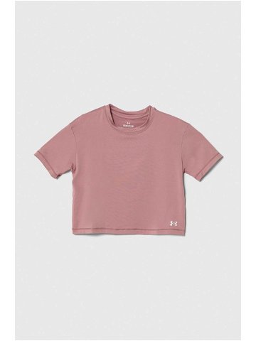 Dětské tričko Under Armour Motion SS růžová barva