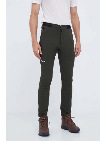 Outdoorové kalhoty Salewa Pedroc 2 Durastretch zelená barva