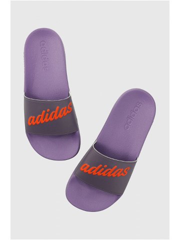 Pantofle adidas dámské fialová barva
