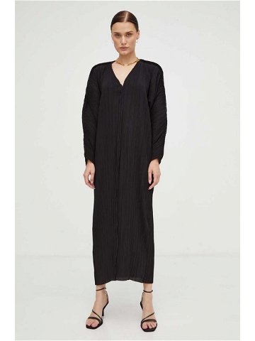 Šaty By Malene Birger černá barva midi oversize