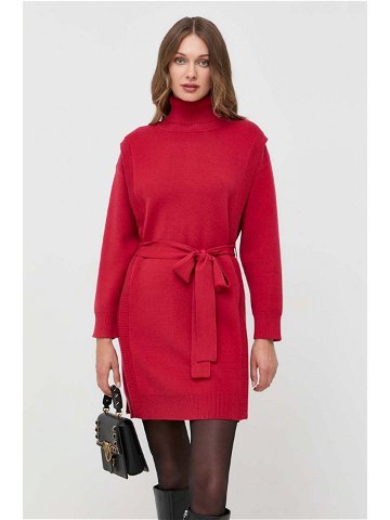 Šaty Silvian Heach červená barva mini oversize